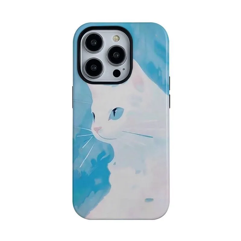 Kawaii Watercolor Cat Blue Background White Cat Shockproof Phone Case for iPhone 17 16 15 14 13 12 11 Pro Max Plus Back Cover
Kawaii Watercolor Cat Blue Background White Cat Shockproof Phone Case for iPhone 17 16 15 14 13 12 11 Pro Max Plus Back Cover