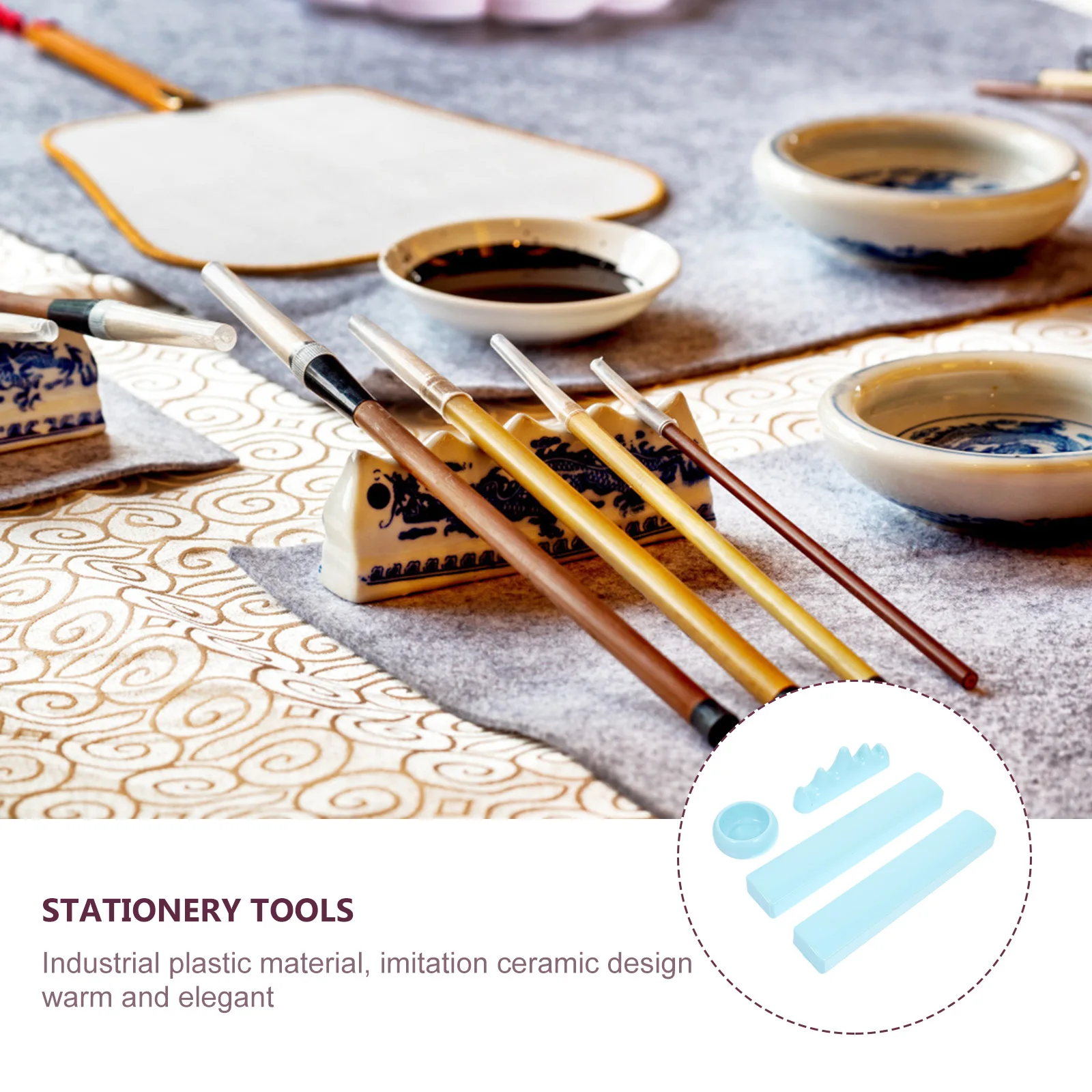 4 Pcs Calligraphy Set Plastic Pen Rack Paperweights Chinese Style Brush Holder Study Supplies Modern Art Decor Birthday Wedding
4 Pcs Calligraphy Set Plastic Pen Rack Paperweights Chinese Style Brush Holder Study Supplies Modern Art Decor Birthday Wedding
