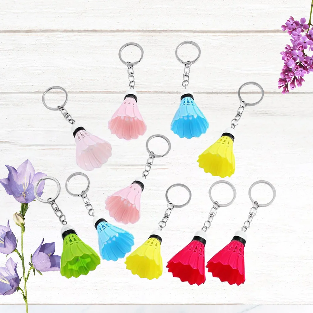 10 Pcs Ball Games Sports Pendant Ring Creative Keychain Colorful Badminton Souvenirs Gift
10 Pcs Ball Games Sports Pendant Ring Creative Keychain Colorful Badminton Souvenirs Gift
