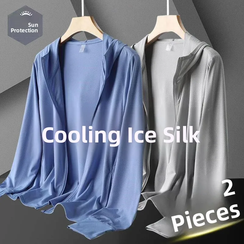 Summer Men's Loose Fit Ice Silk Mesh UV Protection Clothing Breathable Quick Dry Outdoor Work Jacket Youth Casual Style
Summer Men's Loose Fit Ice Silk Mesh UV Protection Clothing Breathable Quick Dry Outdoor Work Jacket Youth Casual Style