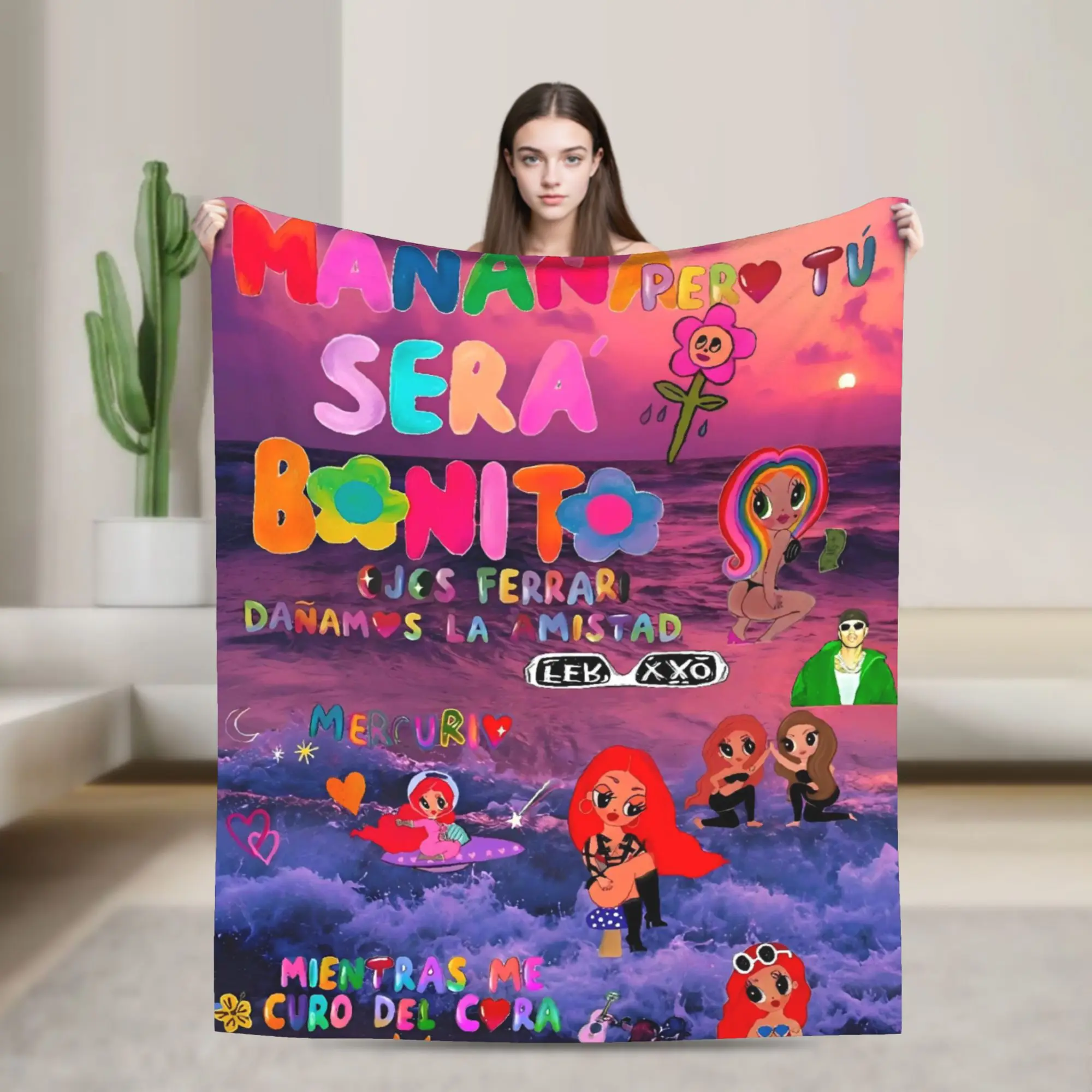 Manana Sera Bonito Karol G Super Warm Blanket Plush Throw Blanket Street Trend Living Room Flannel Bedspread Sofa Bed Cover
Manana Sera Bonito Karol G Super Warm Blanket Plush Throw Blanket Street Trend Living Room Flannel Bedspread Sofa Bed Cover