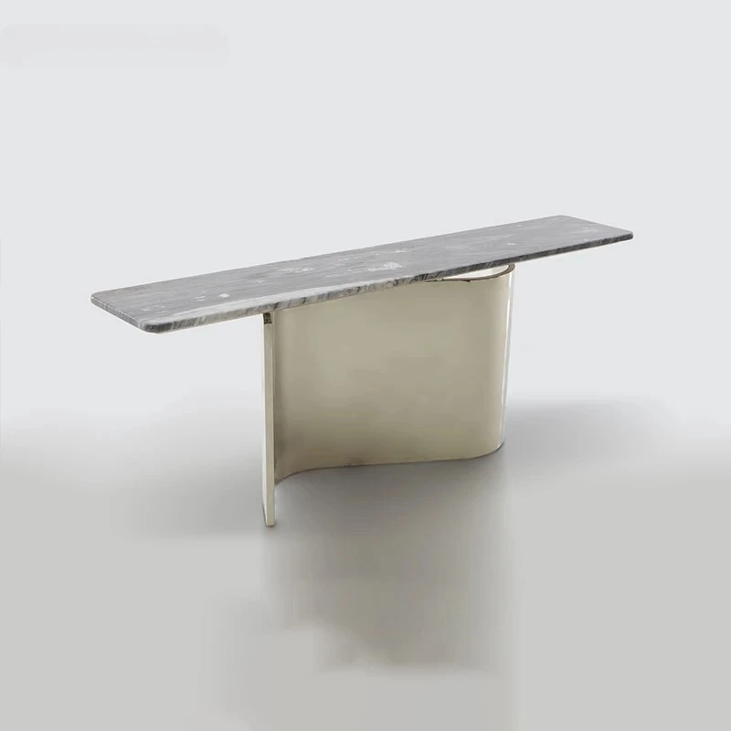 Modern Simple Entry Wall-Mounted Marble Stainless Steel Console Table for Living Room Home FurnitureLandscape Platform
Modern Simple Entry Wall-Mounted Marble Stainless Steel Console Table for Living Room Home FurnitureLandscape Platform