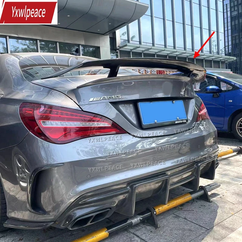 Спойлер GT для Mercedes CLA45 W117 C117, задний спойлер для багажника из натурального углеродного волокна CLA180 CLA200 CLA250 CLA260 2013-2018
Спойлер GT для Mercedes CLA45 W117 C117, задний спойлер для багажника из натурального углеродного волокна CLA180 CLA200 CLA250 CLA260 2013-2018