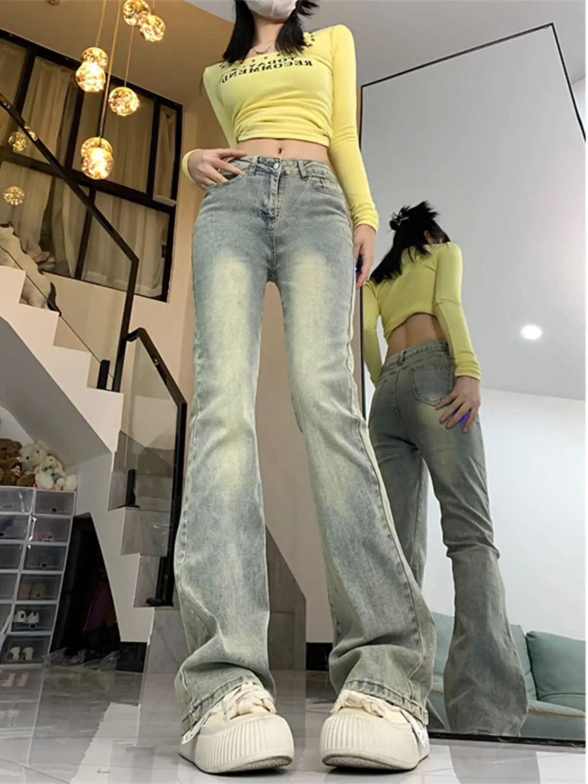 Джинсовые джинсы Bell Bot с высокой талией, женские осенние сезонные прямые брюки для похудения, американский ретро Sle, грушевидное тело, большие размеры...
Джинсовые джинсы Bell Bot с высокой талией, женские осенние сезонные прямые брюки для похудения, американский ретро Sle, грушевидное тело, большие размеры...