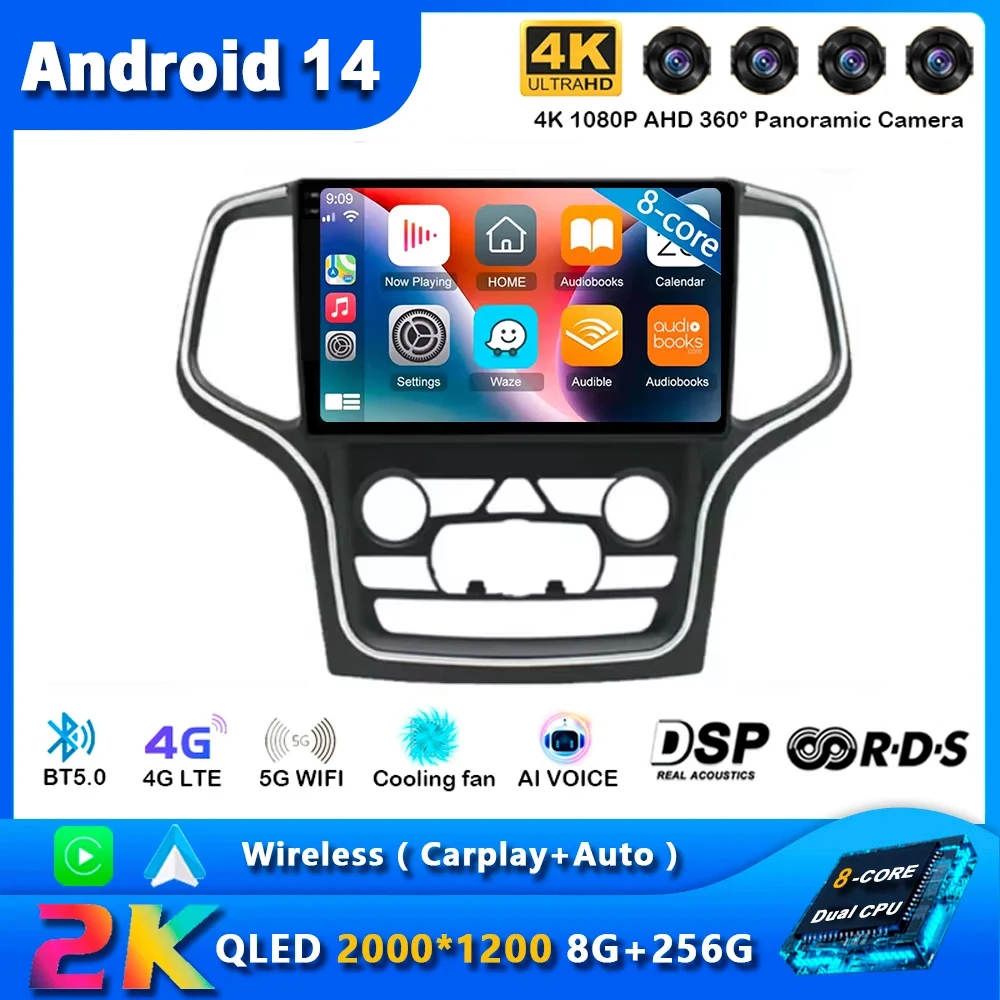 Android 14 Wireless Carplay AutoRadio For Jeep Grand Cherokee WK2 2014 - 2017 Car Stereo GPS Multimedia-player Navigation Radio
Android 14 Wireless Carplay AutoRadio For Jeep Grand Cherokee WK2 2014 - 2017 Car Stereo GPS Multimedia-player Navigation Radio