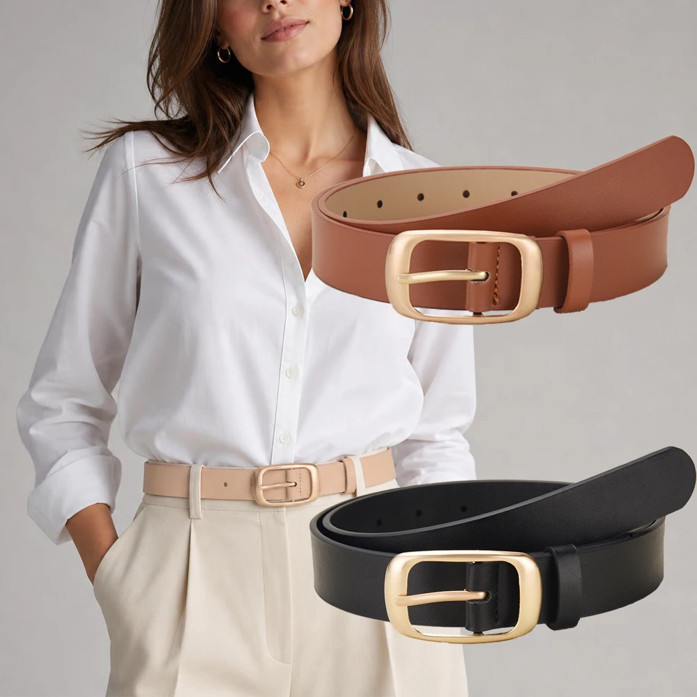 Fashionable Retro Women's Pin Buckle PU Belt Simple Versatile Women's Dress Jeans Belt Suitable For Women's Daily Wear
Fashionable Retro Women's Pin Buckle PU Belt Simple Versatile Women's Dress Jeans Belt Suitable For Women's Daily Wear