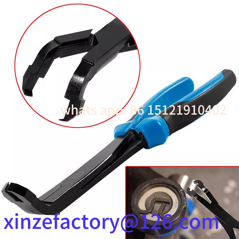 Customizable Angled U-Joint Snap Ring Pliers 8'' Fit for Automotive and Medium Duty Trucks
Customizable Angled U-Joint Snap Ring Pliers 8'' Fit for Automotive and Medium Duty Trucks