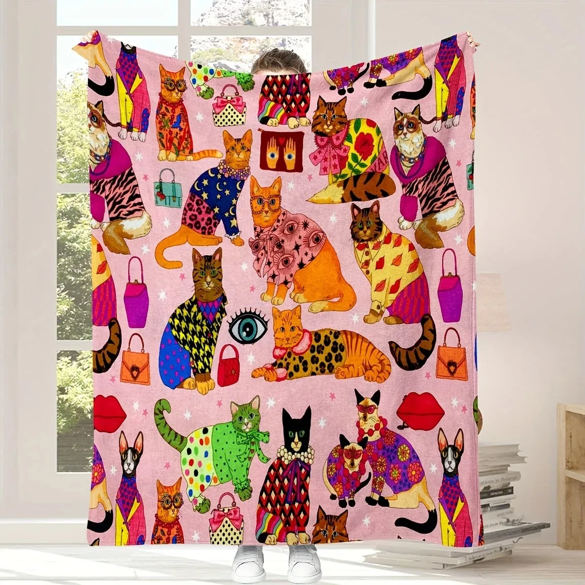 Двустороннее фланелевое одеяло с животным принтом, всесезонное, с цифровым рисунком кошек, мягкое плюшевое, машинная стирка, многофункциональное
Двустороннее фланелевое одеяло с животным принтом, всесезонное, с цифровым рисунком кошек, мягкое плюшевое, машинная стирка, многофункциональное