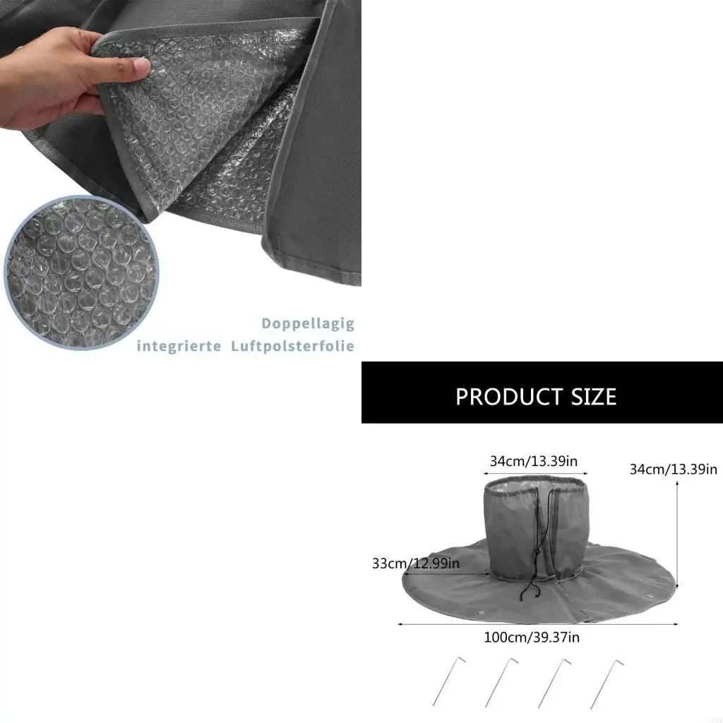 Plant Cover Winter Tree Root Protector Garden and Moisture Cover for Plant Landscapes Winter C5AD
Plant Cover Winter Tree Root Protector Garden and Moisture Cover for Plant Landscapes Winter C5AD