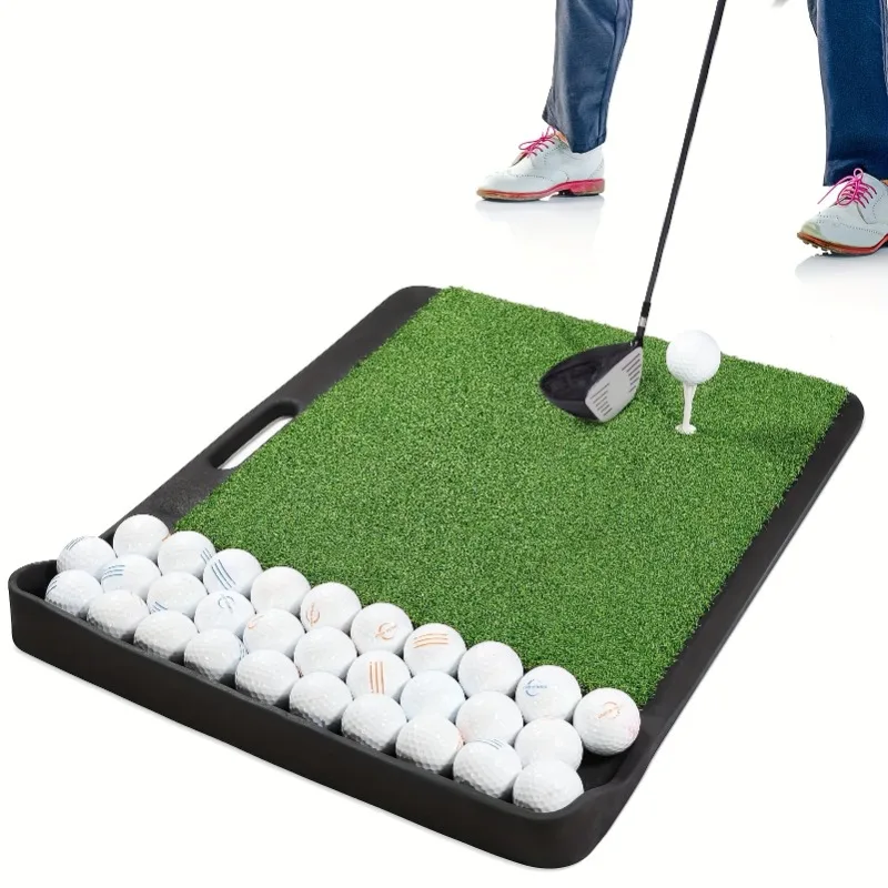 Коврик для тренировок ProGolf — искусственный газон премиум-класса с подставкой для мячей для гольфа, портативный, для использования в помещении и на открытом воздухе, нескользящий, прочный, аксессуары для гольфа
Коврик для тренировок ProGolf — искусственный газон премиум-класса с подставкой для мячей для гольфа, портативный, для использования в помещении и на открытом воздухе, нескользящий, прочный, аксессуары для гольфа