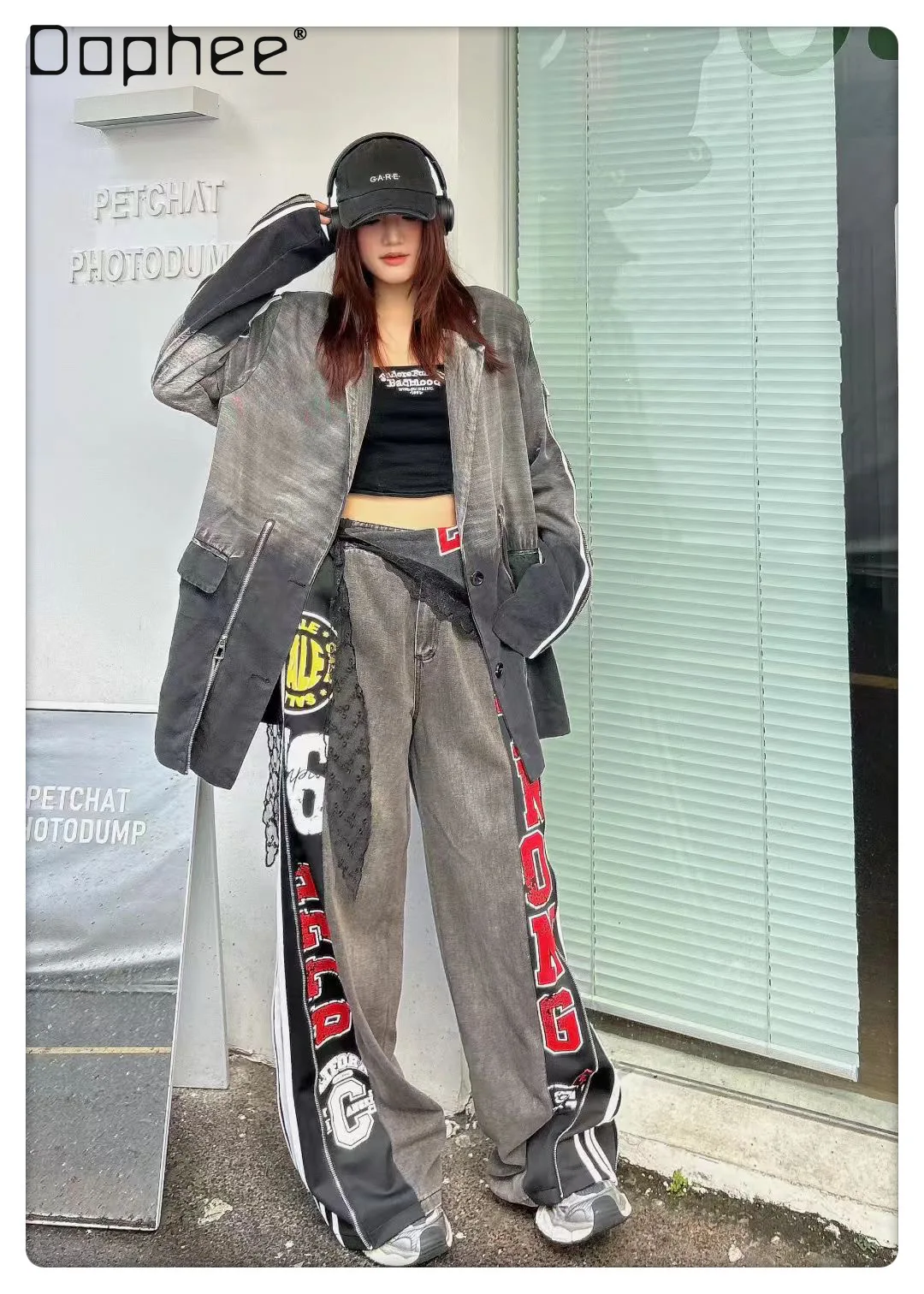 European Style Women's Jeans 2026 Autumn Heavy-duty Side Zipper Two-way Wear Striped Letter Print Pants Cargo Pants Women
European Style Women's Jeans 2026 Autumn Heavy-duty Side Zipper Two-way Wear Striped Letter Print Pants Cargo Pants Women