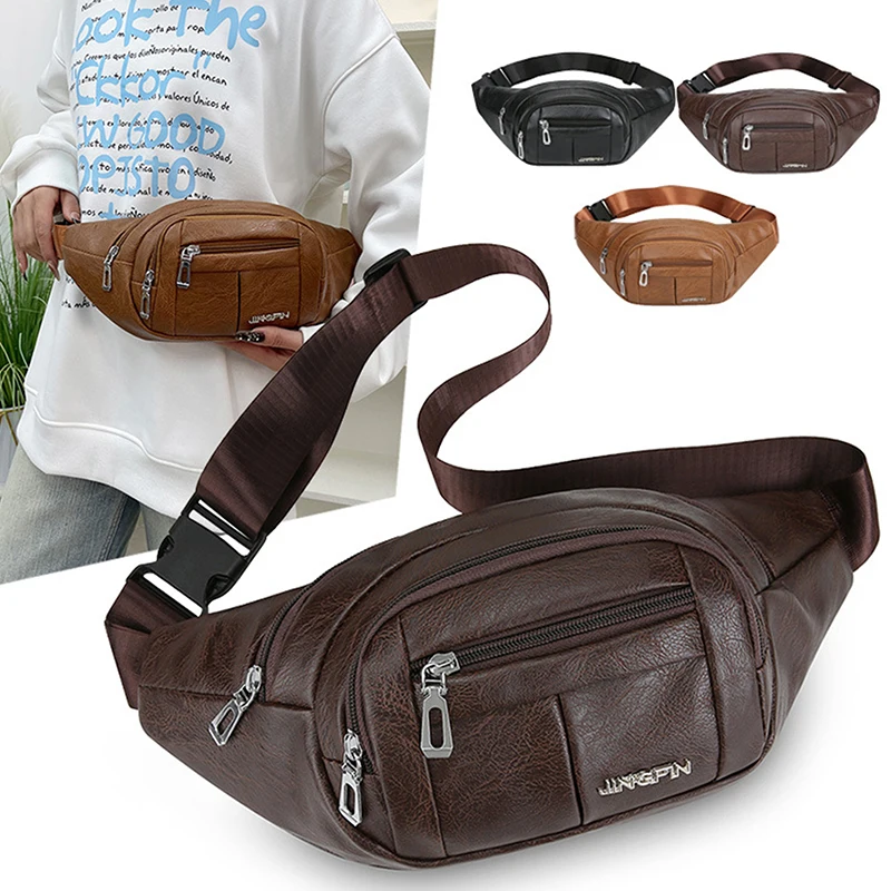 PU Leather Waist Bag Men Multifunctional Wear-resistant Waterproof Crossbody Bag Commuting Large Capacity Chest Bag 1PC
PU Leather Waist Bag Men Multifunctional Wear-resistant Waterproof Crossbody Bag Commuting Large Capacity Chest Bag 1PC
