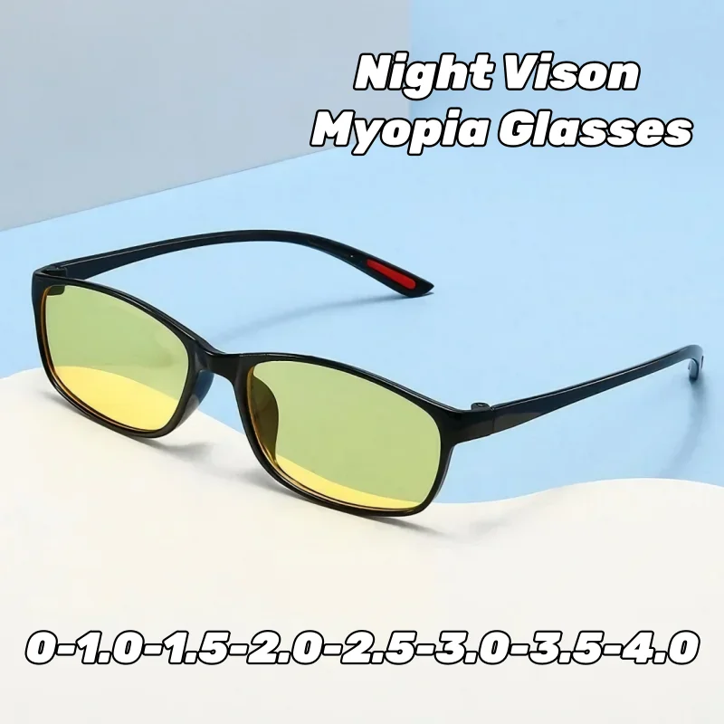 Fashion Square Frame Night Vision Minus Diopter Eyeglasses HD Night Vision Anti-Glare Driving Myopia Glasses for Men and Women
Fashion Square Frame Night Vision Minus Diopter Eyeglasses HD Night Vision Anti-Glare Driving Myopia Glasses for Men and Women