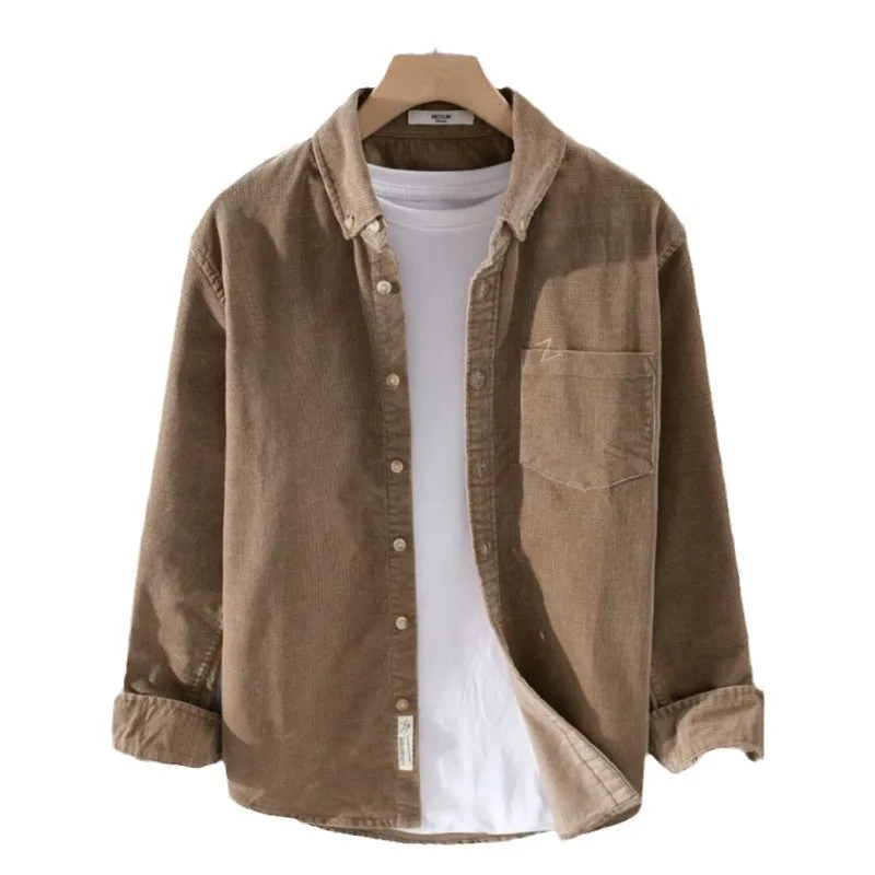 Corduroy Long Sleeve Shirt Men Spring Autumn New Style Japanese Retro Loose Casual Jacket
Corduroy Long Sleeve Shirt Men Spring Autumn New Style Japanese Retro Loose Casual Jacket