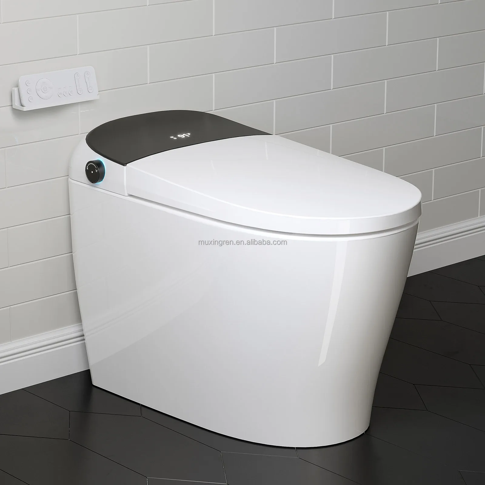 Smart Toilet with Air Dryer, Powerful Siphonic Jet Flush
Smart Toilet with Air Dryer, Powerful Siphonic Jet Flush
