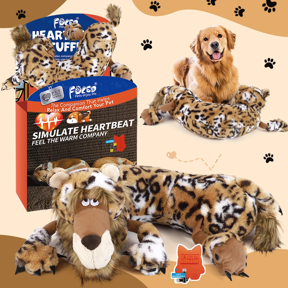Large Leopard Puppy Heartbeat Toy Comfort Cuddle Pillow Stress Relief & Soothing Aid Soft Toy for Emotional Support
Large Leopard Puppy Heartbeat Toy Comfort Cuddle Pillow Stress Relief & Soothing Aid Soft Toy for Emotional Support
