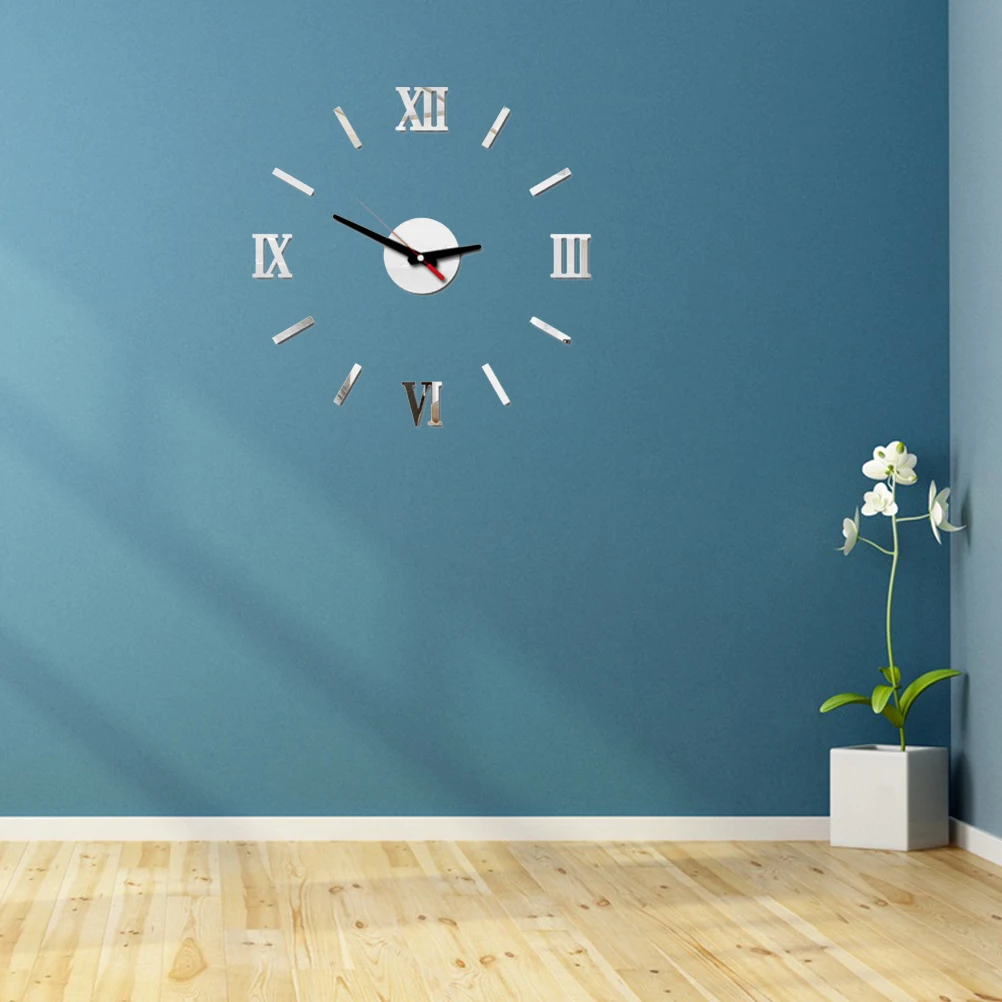 Giant Roman Numeral Wall Clock Framless Self-Adhesive Large Decorative Modern Stylish Silent Movement for Living
Giant Roman Numeral Wall Clock Framless Self-Adhesive Large Decorative Modern Stylish Silent Movement for Living