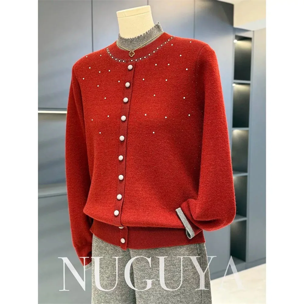 New Autumn Winter Plus Velvet Knitted Sweater Female Pullover Bottoming Sweater Warm Tops Middle-aged Elderly Mother Clothes
New Autumn Winter Plus Velvet Knitted Sweater Female Pullover Bottoming Sweater Warm Tops Middle-aged Elderly Mother Clothes