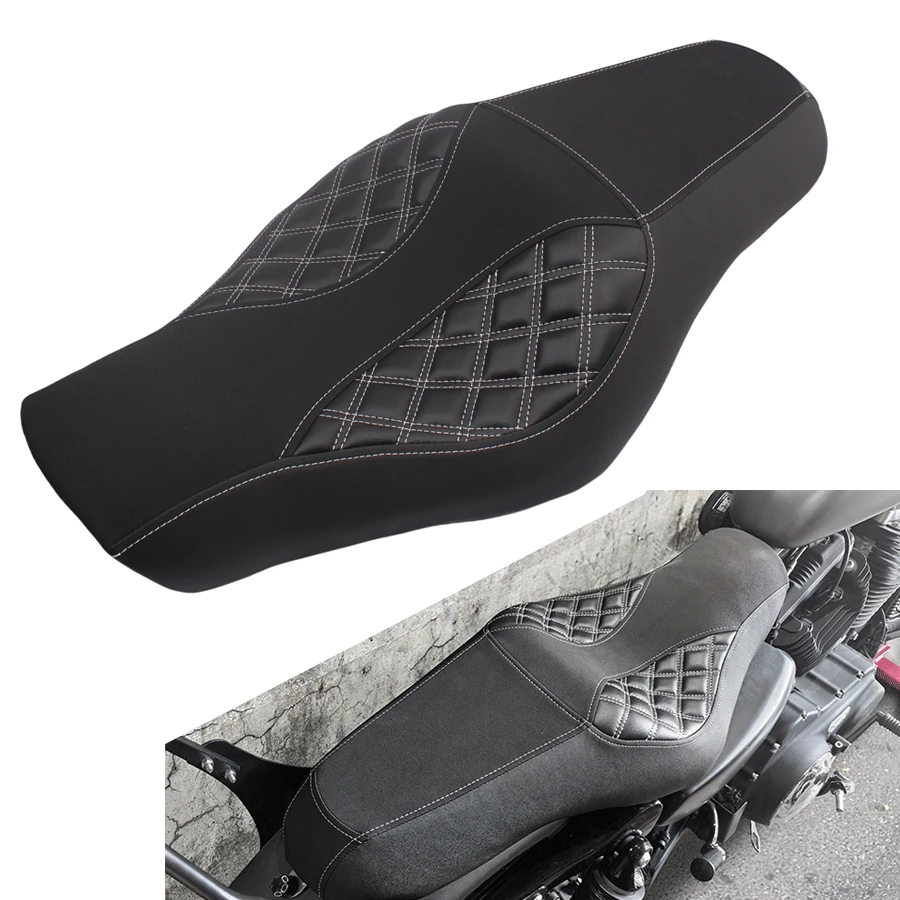 Motorcycle Driver Rear Passenger Two Up Seat For Harley Sportster XL 883 1200 48 Black
Motorcycle Driver Rear Passenger Two Up Seat For Harley Sportster XL 883 1200 48 Black
