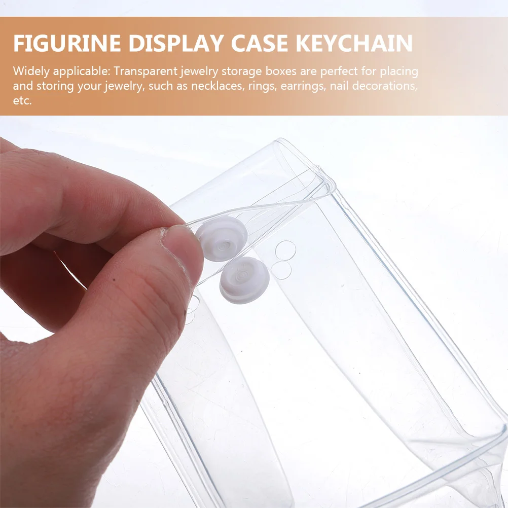 4pcs Clear Display Case Keychain Transparent Storage Box For Lipstick Collectibles Organizer Small Space Holder Earbud
4pcs Clear Display Case Keychain Transparent Storage Box For Lipstick Collectibles Organizer Small Space Holder Earbud