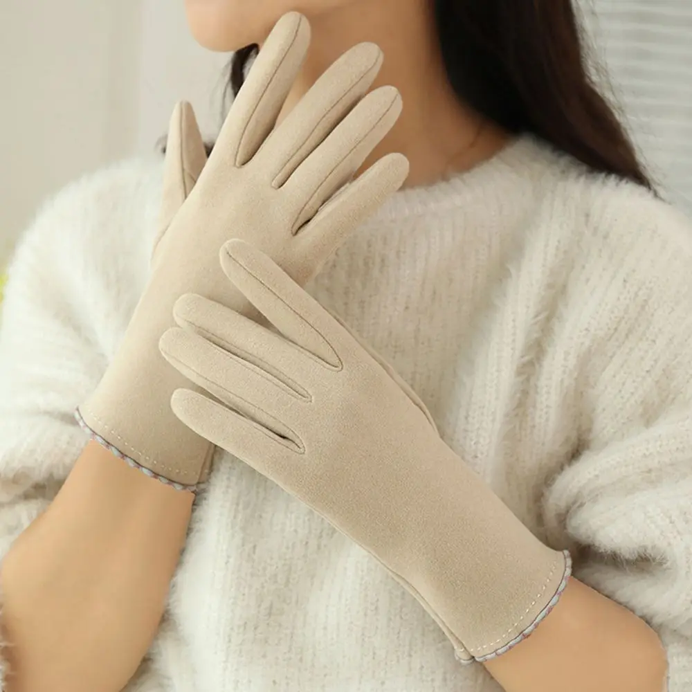 Simple Windproof Cycling Ski Point Finger Plus Fleece Women Gloves Korean Style Mittens De velvet Touch Screen Gloves
Simple Windproof Cycling Ski Point Finger Plus Fleece Women Gloves Korean Style Mittens De velvet Touch Screen Gloves
