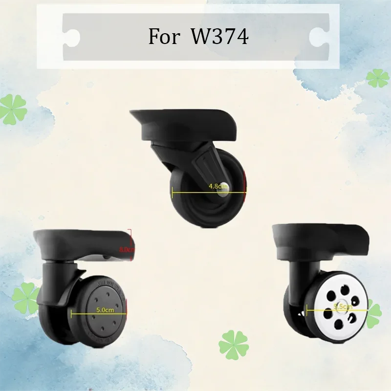 For W371/W373/W374 All Terrain Luggage Replacement Wheels TPU Wear-Resistant 360° Swivel Steel Bearing Suitcase Accessories
For W371/W373/W374 All Terrain Luggage Replacement Wheels TPU Wear-Resistant 360° Swivel Steel Bearing Suitcase Accessories