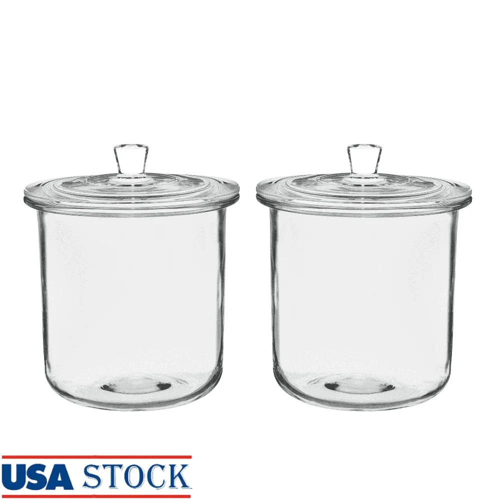 3 Quart Glass Storage Jars with Lids 2 Pack Airtight Durable Wide Mouth Clear Food Containers Pantry Kitchen Laundry
3 Quart Glass Storage Jars with Lids 2 Pack Airtight Durable Wide Mouth Clear Food Containers Pantry Kitchen Laundry