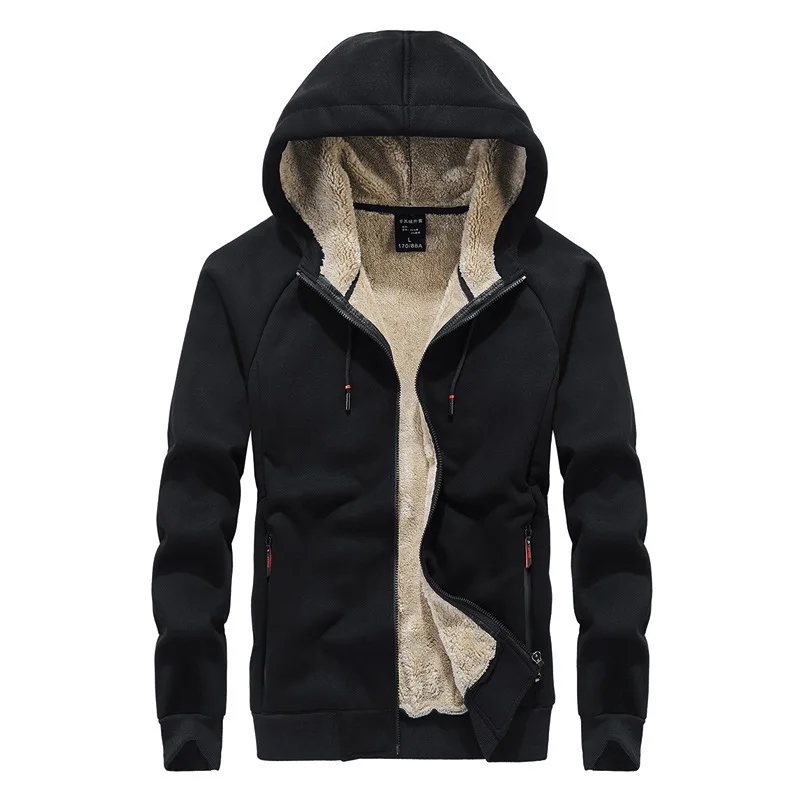 Men Sweatshirts Lamb Wool Hoodie Cashmere Thickened Men's Sweatshirt Autumn Winter Casual Coat Outdoor Sports Fleece Lined Coat
Men Sweatshirts Lamb Wool Hoodie Cashmere Thickened Men's Sweatshirt Autumn Winter Casual Coat Outdoor Sports Fleece Lined Coat
