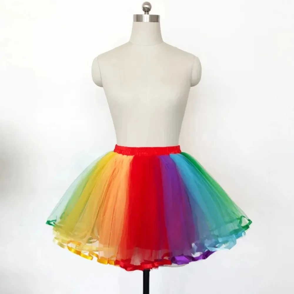 Lolita cosplay underskirt rainbow colored bottom line short tutu rock short skirt rockabilly krinoline
Lolita cosplay underskirt rainbow colored bottom line short tutu rock short skirt rockabilly krinoline