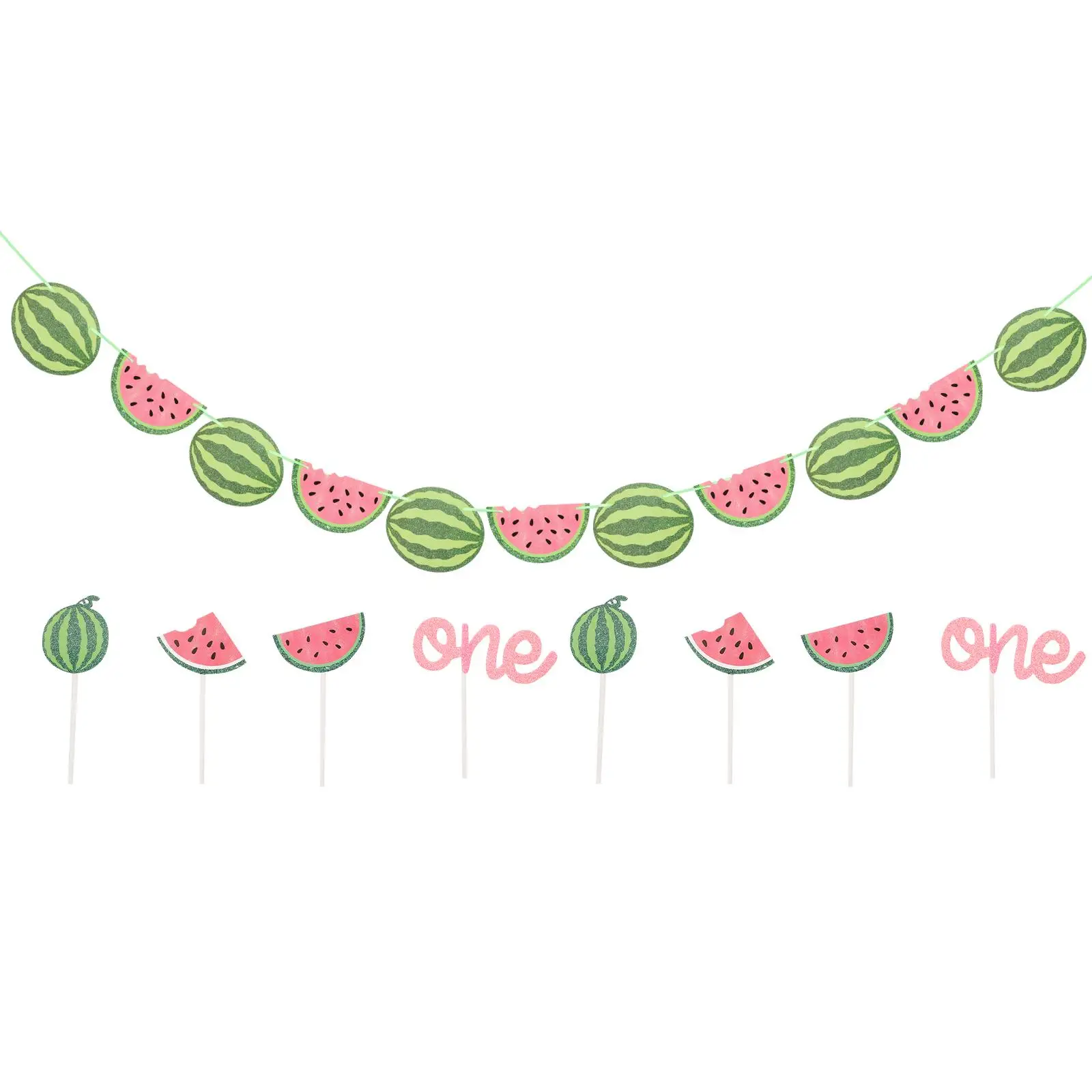 Party Decoration Pull Flags Supplies Banner for Birthday Watermelon Decorations Cake Picks Summer
Party Decoration Pull Flags Supplies Banner for Birthday Watermelon Decorations Cake Picks Summer