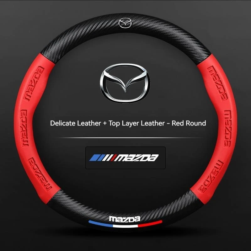 Carbon fiber Leathe Car Steering Wheel Cover For Mazda 3 5 6 SKYACTIV Axela Atenza CX30 CX5 CX8 CX9 MX5 RX8 RX7 BT50 Accessories
Carbon fiber Leathe Car Steering Wheel Cover For Mazda 3 5 6 SKYACTIV Axela Atenza CX30 CX5 CX8 CX9 MX5 RX8 RX7 BT50 Accessories