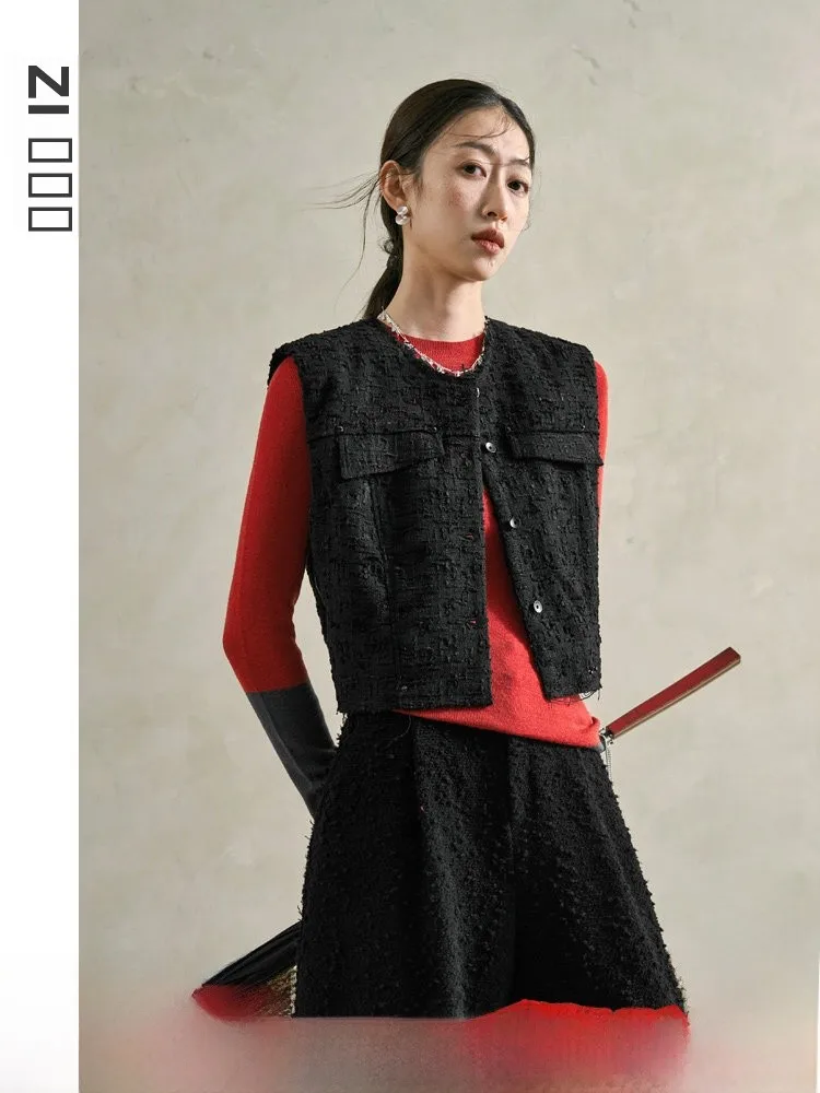 Bla ort Jaet Vest Women's Outerwear Spring 2026 New Sle Little Fraance Wind Design Good Looking Fem Top
Bla ort Jaet Vest Women's Outerwear Spring 2026 New Sle Little Fraance Wind Design Good Looking Fem Top