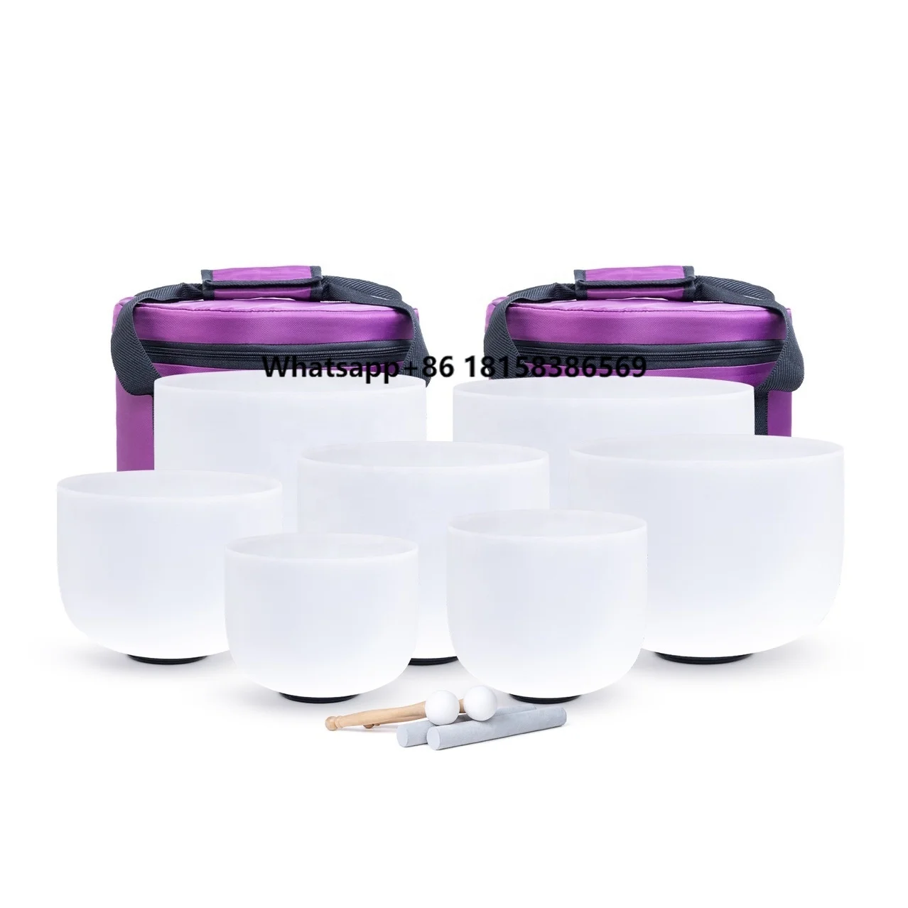 7pcs Frosted Quartz Crystal Singing Bowls C D E F G a B Notes with Case One Set 432HZ Musical Instruments & Accessories
7pcs Frosted Quartz Crystal Singing Bowls C D E F G a B Notes with Case One Set 432HZ Musical Instruments & Accessories