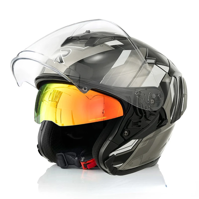 Motorcycle Winter Three-quarters Helmet Motorcycle Half Helmet All-season Universal
Motorcycle Winter Three-quarters Helmet Motorcycle Half Helmet All-season Universal
