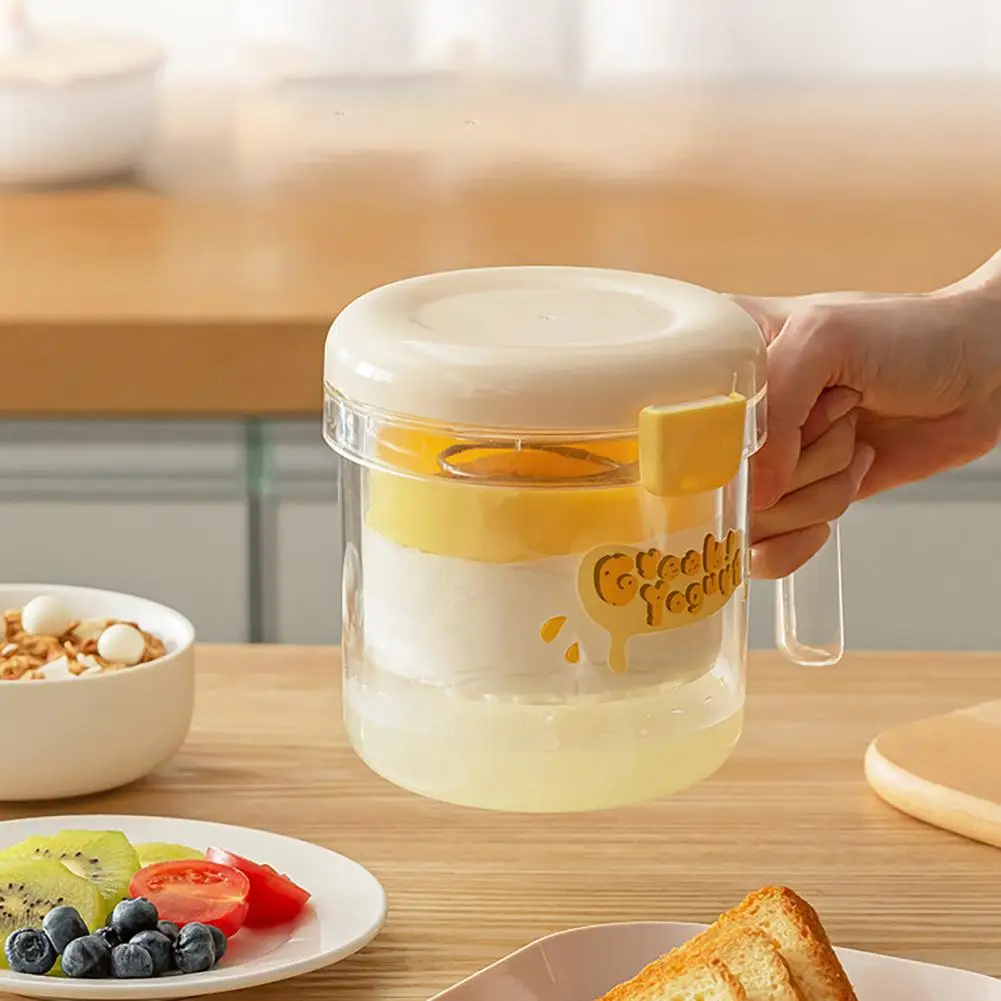 Food-grade Yogurt Strainer Yogurt Strainer with Fine Mesh Press Lid Reusable Whey Separator for Homemade Cheese for Thick
Food-grade Yogurt Strainer Yogurt Strainer with Fine Mesh Press Lid Reusable Whey Separator for Homemade Cheese for Thick