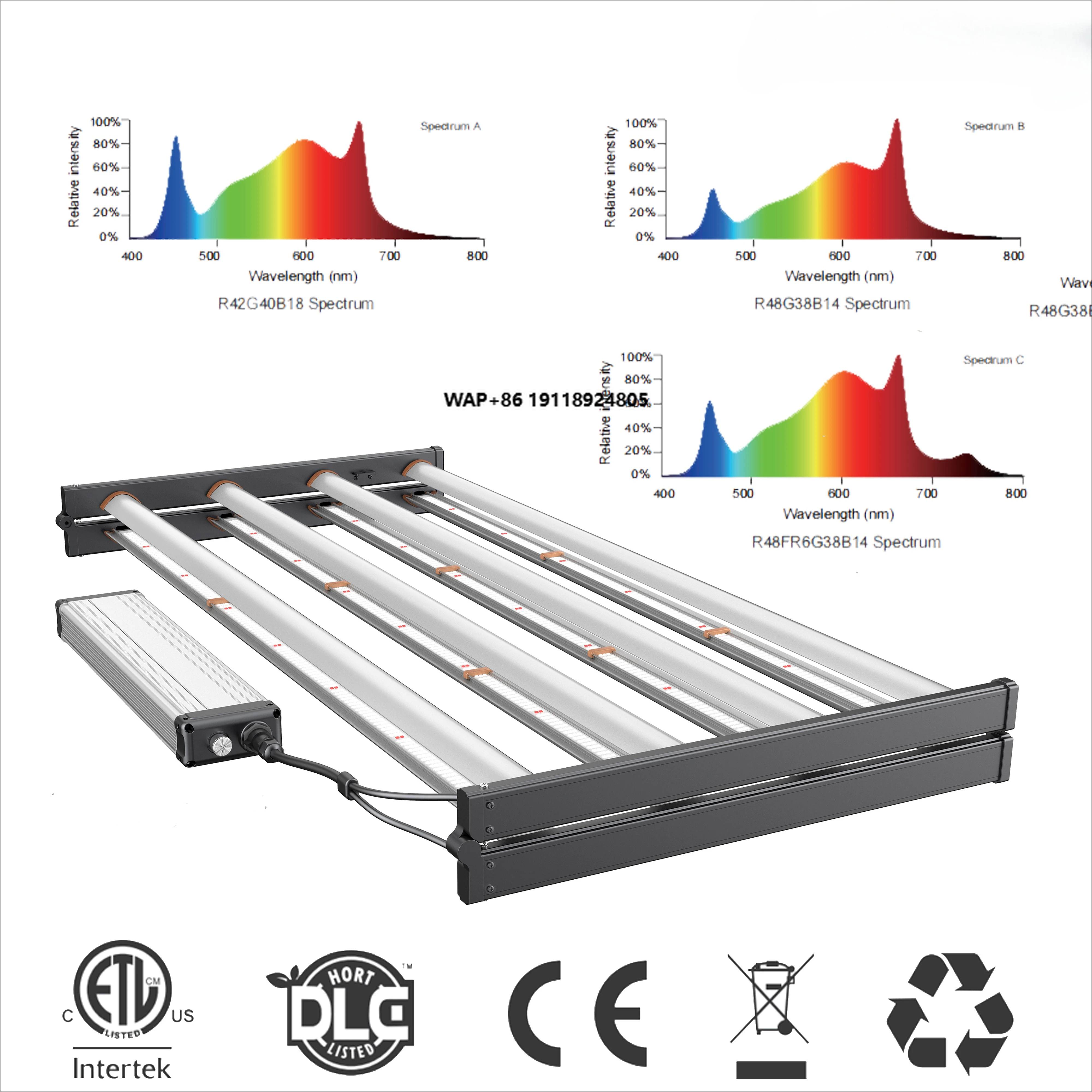 3000K Full Spectrum 320W 6bars LM301H EVO Led Grow Light Bars with UV IR Switch Control Bloom 7-Year Warranty
3000K Full Spectrum 320W 6bars LM301H EVO Led Grow Light Bars with UV IR Switch Control Bloom 7-Year Warranty