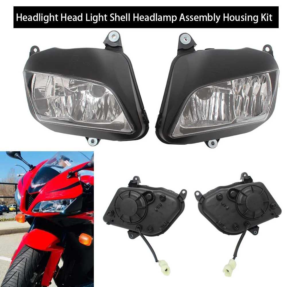 Motorcycle Accessories Headlight Headlamp Front Head Light Lamp Housing Kits ABS Plastic For Honda CBR600RR F5 CBR 600RR 2007-12
Motorcycle Accessories Headlight Headlamp Front Head Light Lamp Housing Kits ABS Plastic For Honda CBR600RR F5 CBR 600RR 2007-12