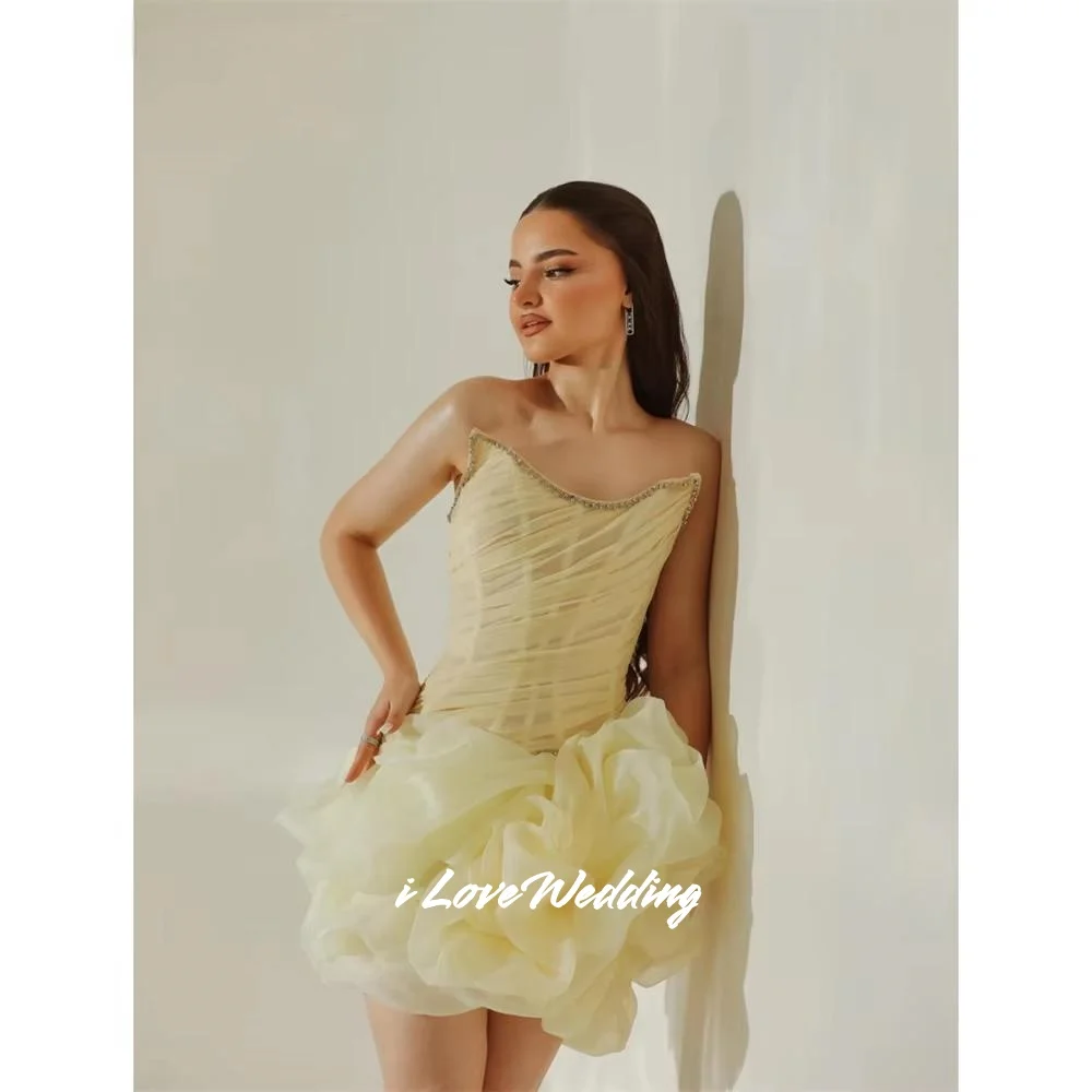 Yellow Corset Mini Skirt Beaded Sleeveless Ruffle Homecoming Dress Birthday Party Dresses Sweet Formal Evening Pleated Customize
Yellow Corset Mini Skirt Beaded Sleeveless Ruffle Homecoming Dress Birthday Party Dresses Sweet Formal Evening Pleated Customize