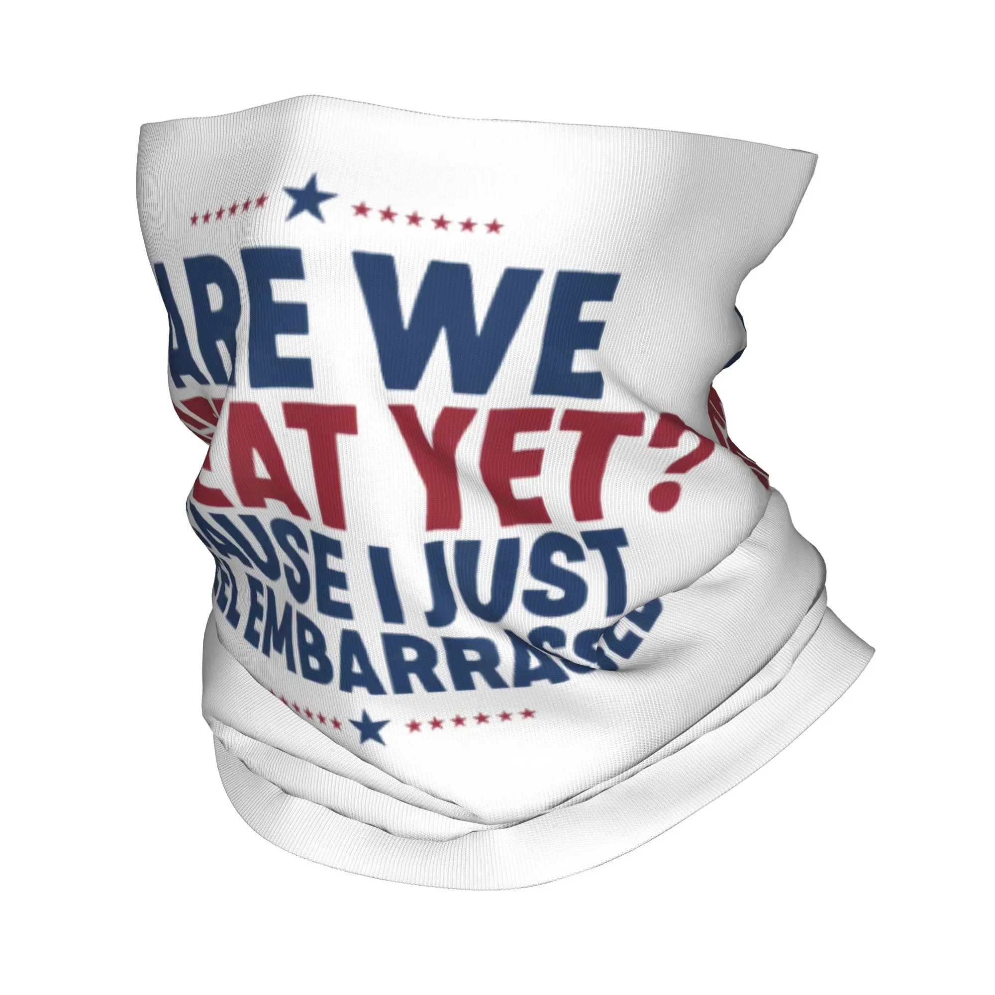Are We Great Yet Cause I Just Feel Embarrassed Bandana Neck Cover Balaclavas Magic Scarf Printed Headband Hiking Unisex Adult
Are We Great Yet Cause I Just Feel Embarrassed Bandana Neck Cover Balaclavas Magic Scarf Printed Headband Hiking Unisex Adult