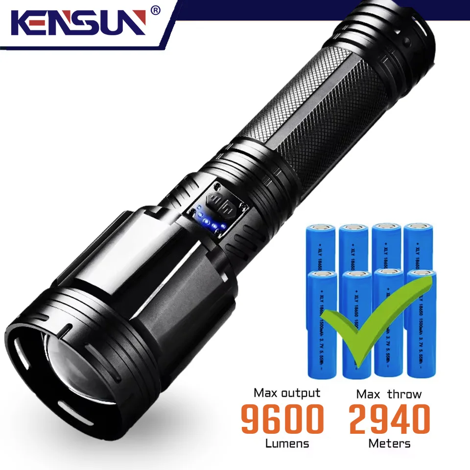 Most Powerful High Power Led flashlight Use XHP360 Rechargeable Led Strong light Torch Zoom Outdoor Tactical Lantern for Hunting
Most Powerful High Power Led flashlight Use XHP360 Rechargeable Led Strong light Torch Zoom Outdoor Tactical Lantern for Hunting