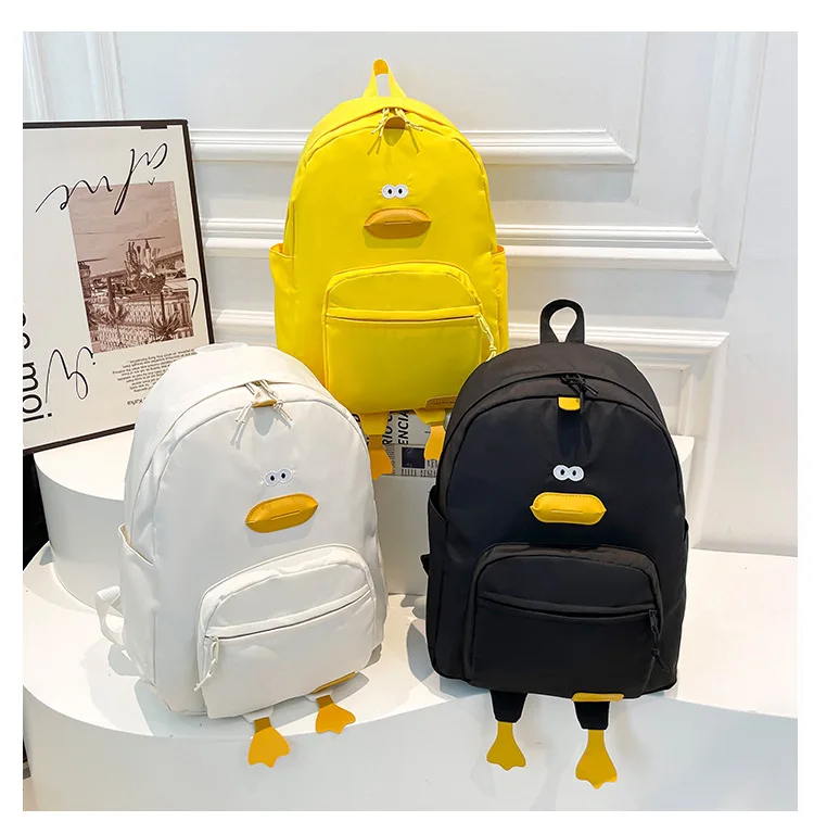 Nouveau dessin animé canard sac à dos concepteur mignon sac de voyage femme étudiant polyvalent édition coréenne filles sac d'éc
Nouveau dessin animé canard sac à dos concepteur mignon sac de voyage femme étudiant polyvalent édition coréenne filles sac d'éc