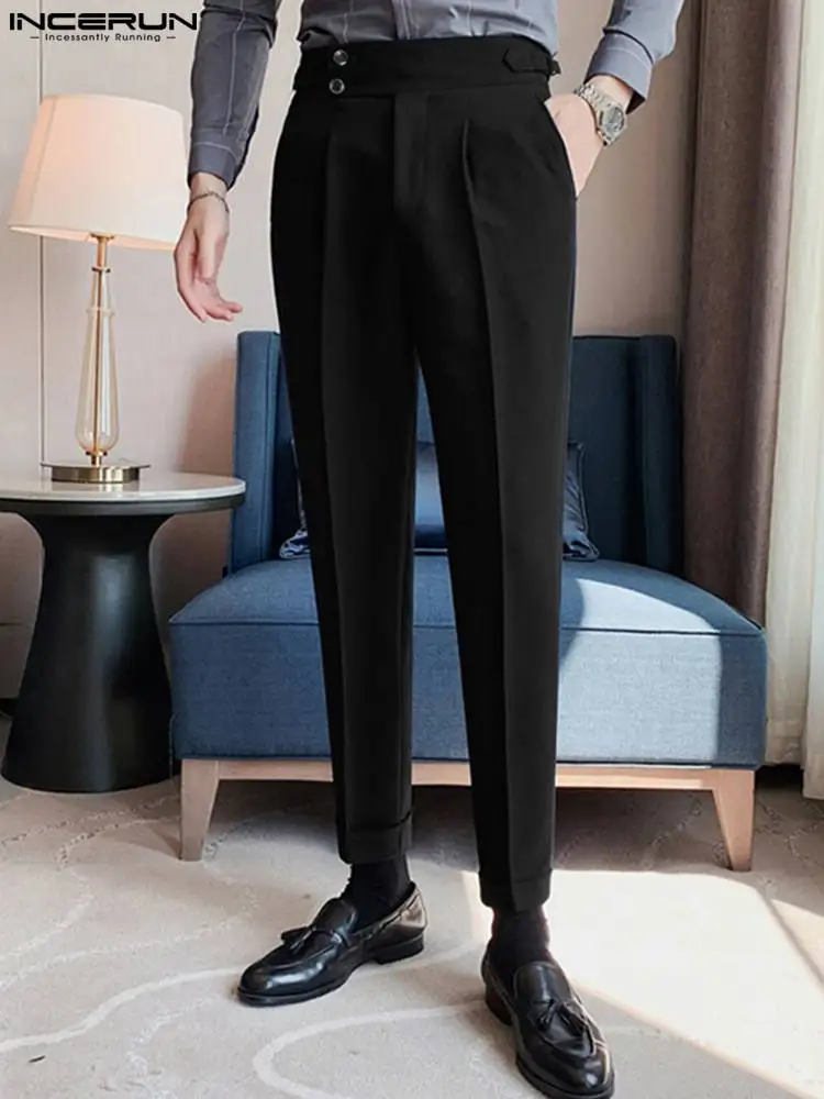 INCERUN 2023 Korean Style Men's Pants High Waist Business Pantalons Casual Streetwear Male Solid All-match Skinny Trousers S-5XL
INCERUN 2023 Korean Style Men's Pants High Waist Business Pantalons Casual Streetwear Male Solid All-match Skinny Trousers S-5XL