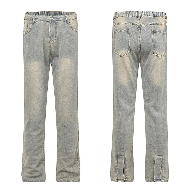 American Retro High Waist Straight Leg Men's Jeans Cement Grey Spring New High Street Design Slim Fit Narrow Version
American Retro High Waist Straight Leg Men's Jeans Cement Grey Spring New High Street Design Slim Fit Narrow Version