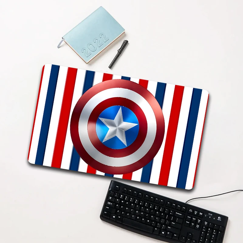 Marvel Captain America Shield Stripe Mouse Pad Large Non-slip Waterproof Desk Mat for Laptop Office
Marvel Captain America Shield Stripe Mouse Pad Large Non-slip Waterproof Desk Mat for Laptop Office