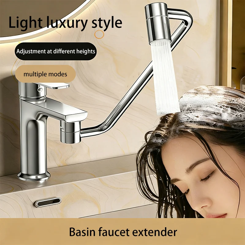 Bathroom Wash Basin Faucet Extender Universal Rotatable Mechanical Arm Hand Basin Anti-splash Booster Faucet
Bathroom Wash Basin Faucet Extender Universal Rotatable Mechanical Arm Hand Basin Anti-splash Booster Faucet