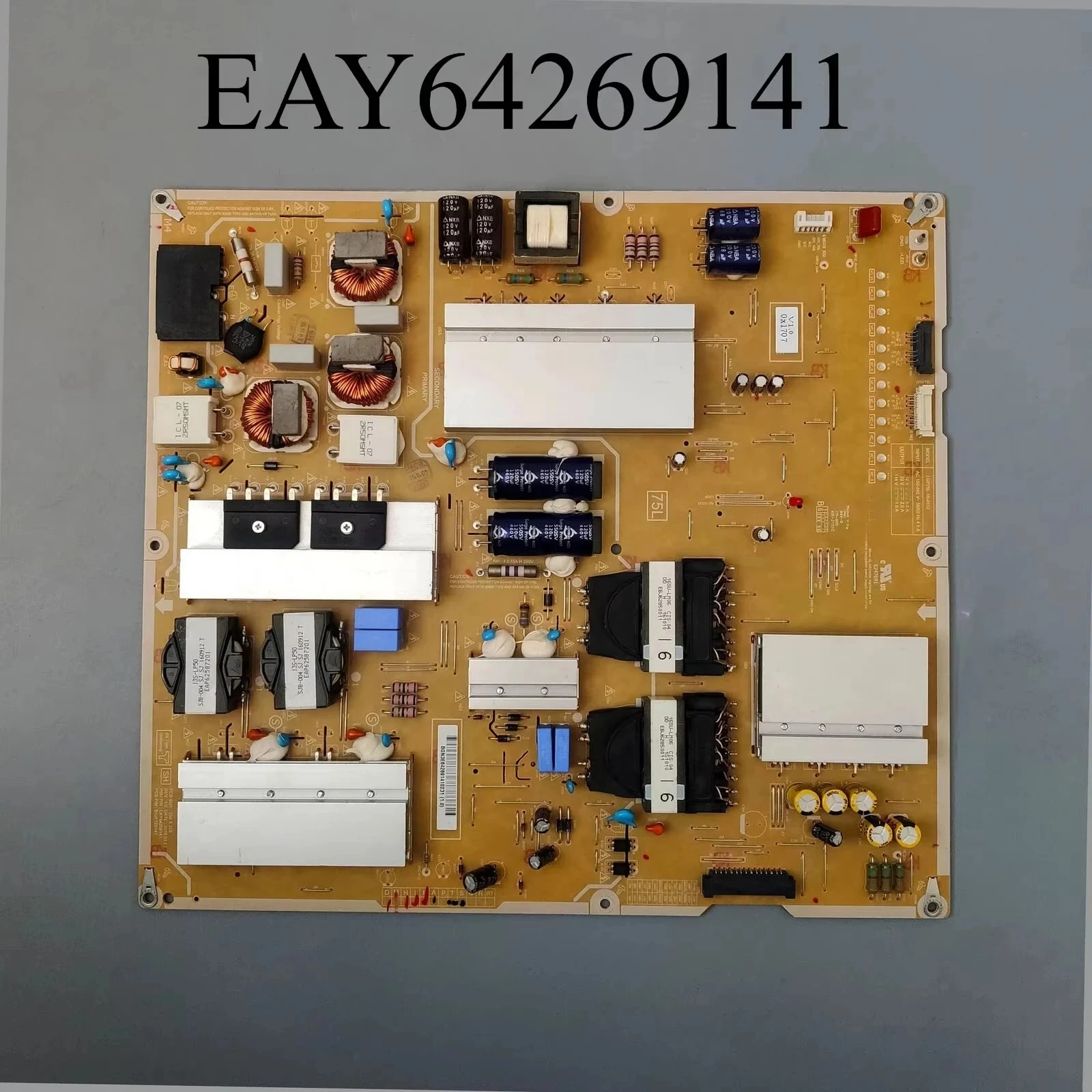 EAY64269141 P75L-16UH12 LGP75L-16UH12 Power Supply Board is for 75UH6550 75UH8500 75UH656T 75UH855V 75UH855T 75UH780V TV
EAY64269141 P75L-16UH12 LGP75L-16UH12 Power Supply Board is for 75UH6550 75UH8500 75UH656T 75UH855V 75UH855T 75UH780V TV