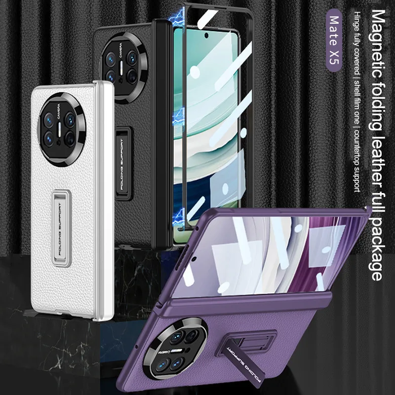 Чехол из искусственной кожи для Huawei Mate X5, магнитный складной защитный чехол для камеры с подставкой, закаленное стекло
Чехол из искусственной кожи для Huawei Mate X5, магнитный складной защитный чехол для камеры с подставкой, закаленное стекло