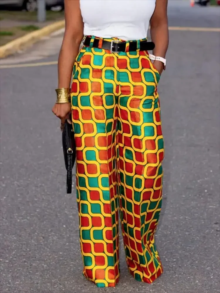 Bohohipei 2024 New Female Fashion Contrast Color Printed High Waist Wide Leg Pants Casual Going Out Streetwear Trousers Bottoms
Bohohipei 2024 New Female Fashion Contrast Color Printed High Waist Wide Leg Pants Casual Going Out Streetwear Trousers Bottoms