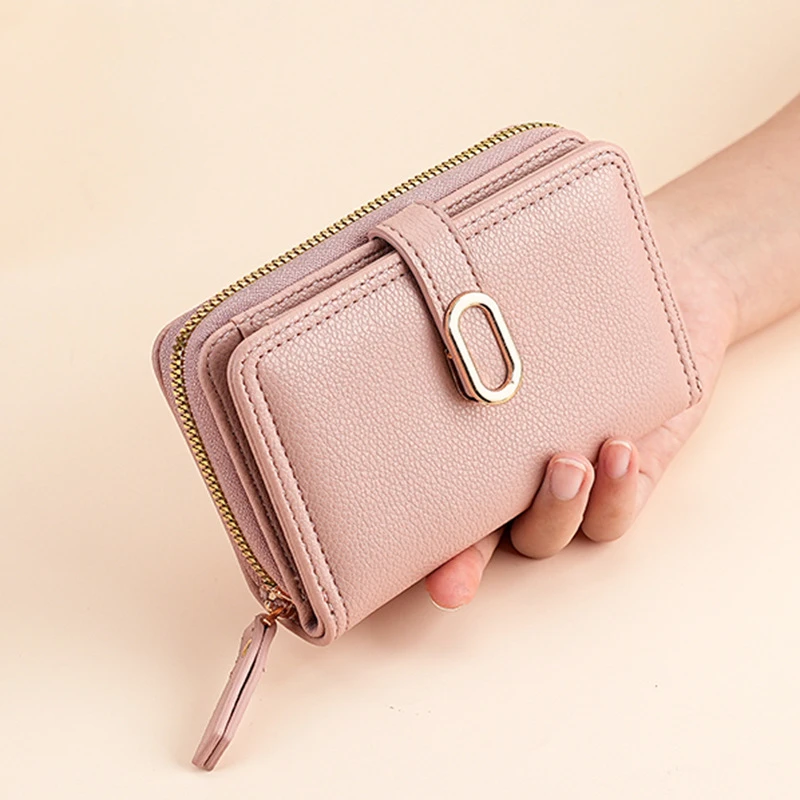 Women Folding Short Wallet Ladies Quality PU Leather Money Clip Simple Small Coin Purse Cute Solid Color Card Holder For Female
Women Folding Short Wallet Ladies Quality PU Leather Money Clip Simple Small Coin Purse Cute Solid Color Card Holder For Female