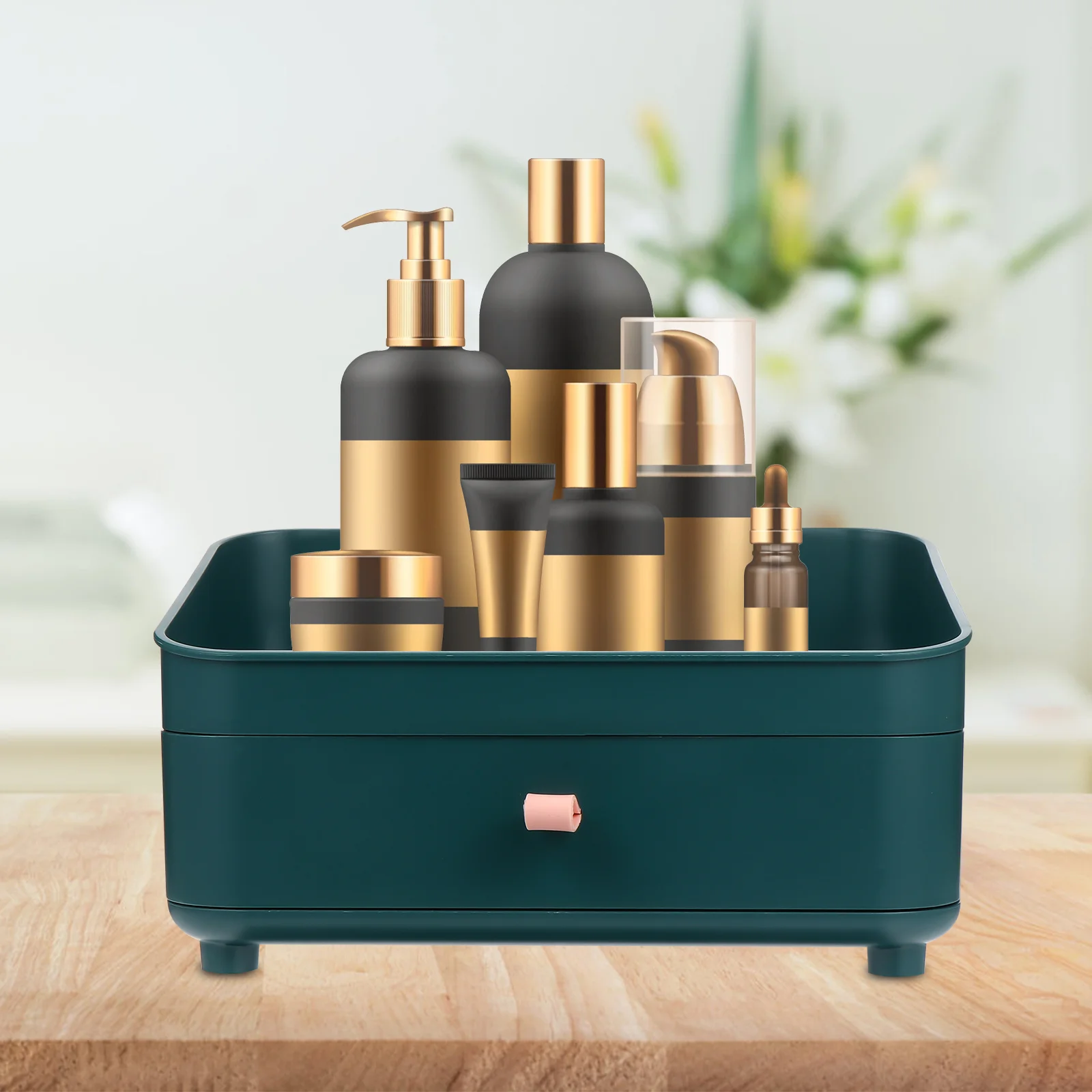 Clear Makeup Organizer Box with Drawer for Bathroom Vanity Countertop Stationery Grooming Utensils Makeup Organizer
Clear Makeup Organizer Box with Drawer for Bathroom Vanity Countertop Stationery Grooming Utensils Makeup Organizer